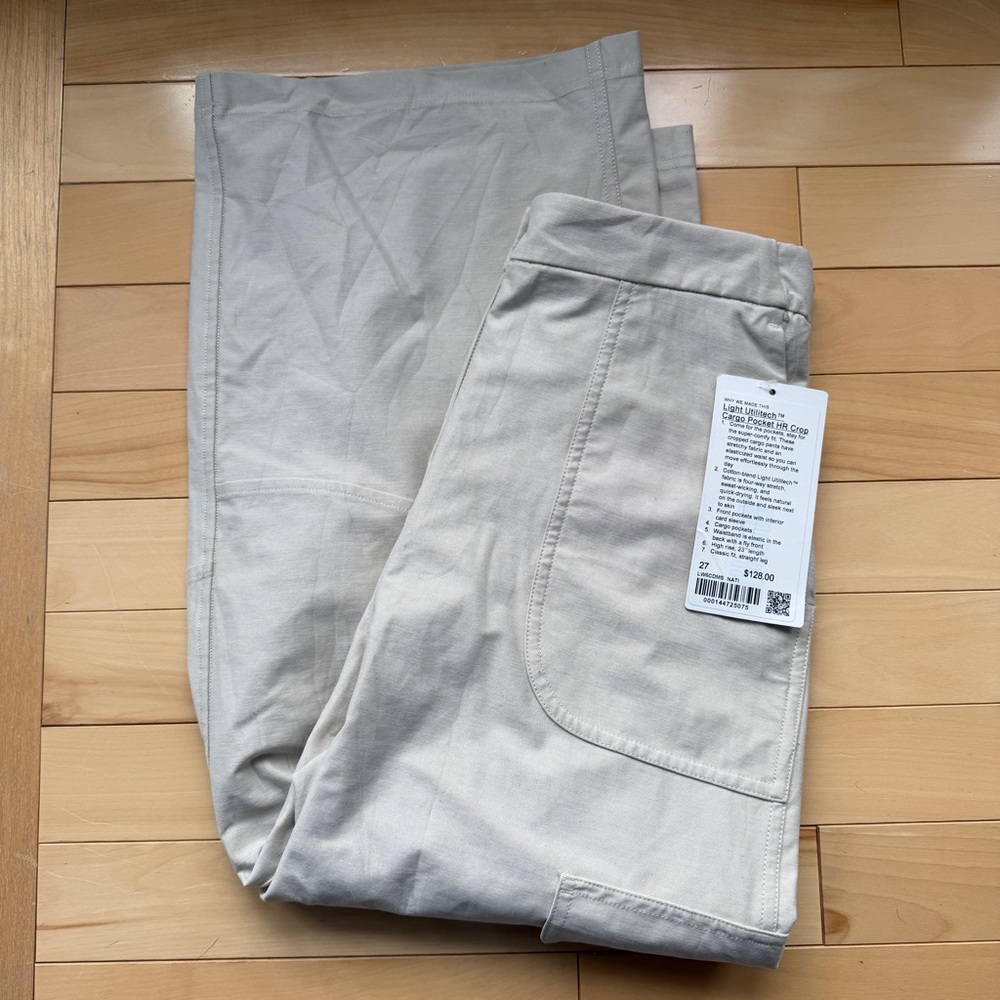 Lululemon Light Utilitech Cargo Pocket High-Rise Pant in color Riverstone Sz 27